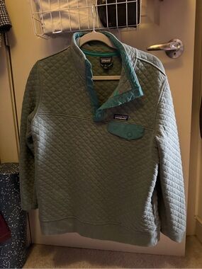 Patagonia Quilted Snap-T Pullover Sweater - Green